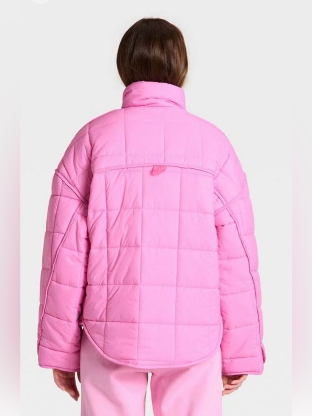 Women's Oversized Quilted Puffer
Jacket - JoyLab Size Small Pink - Picture 7 of 15